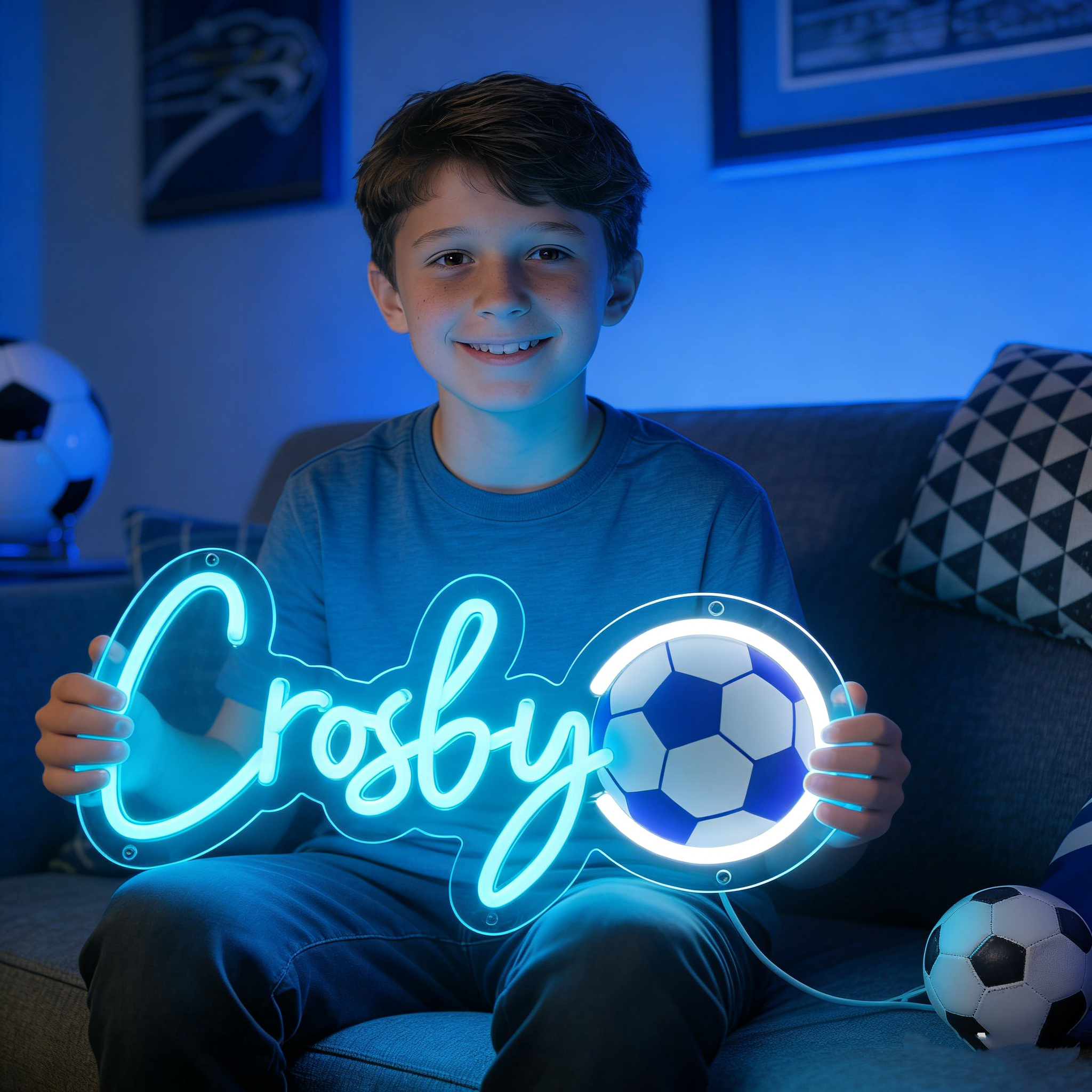 Home Decor Nearby - Custom Name Neon Sign for Kids