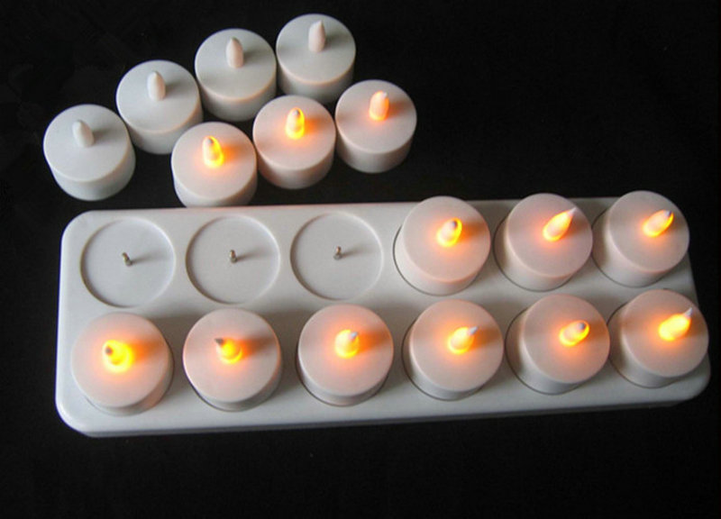 Home Decor Xmas - Set of 12 Rechargeable led candle