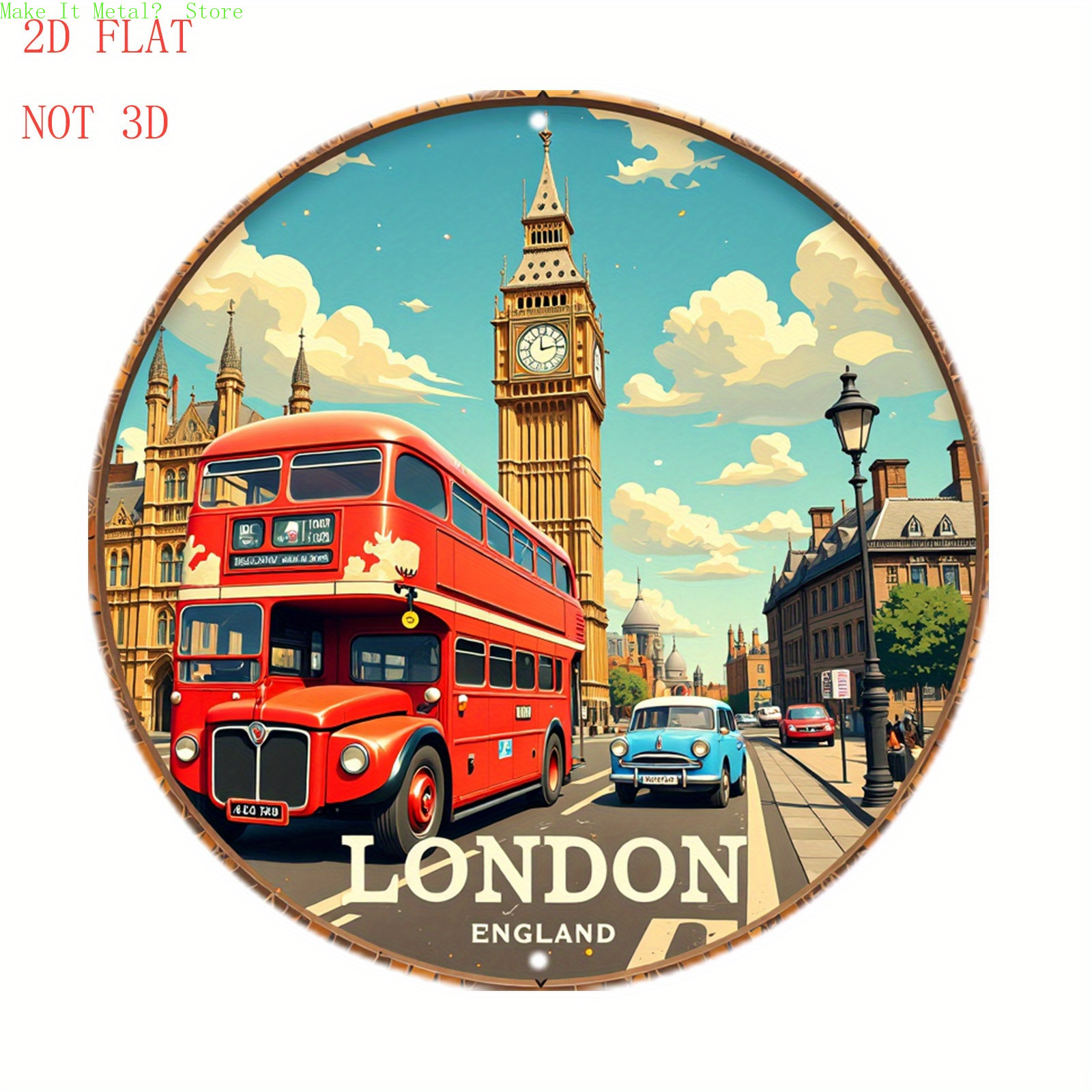 Home Decor London - London England Red Double Decker Bus