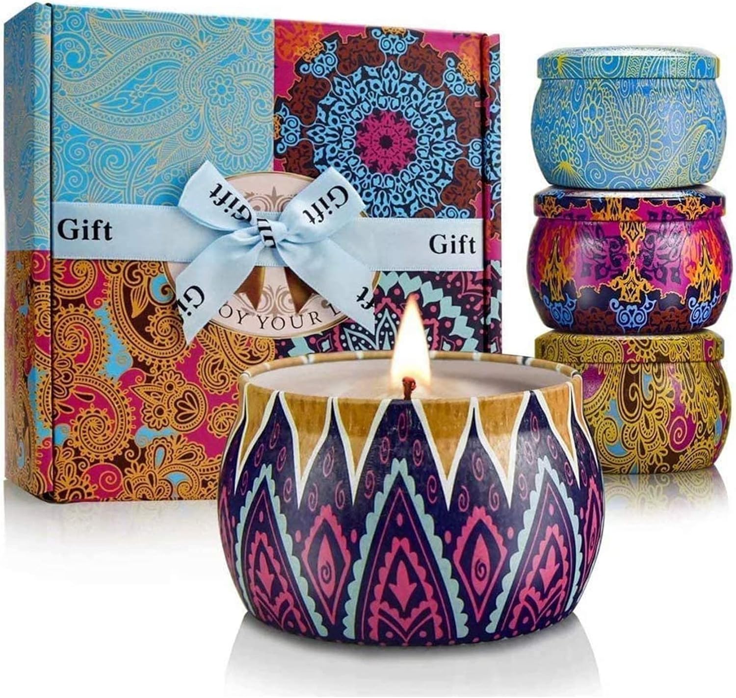 Scented Candle Set - Candles Gift Set for Women, 4