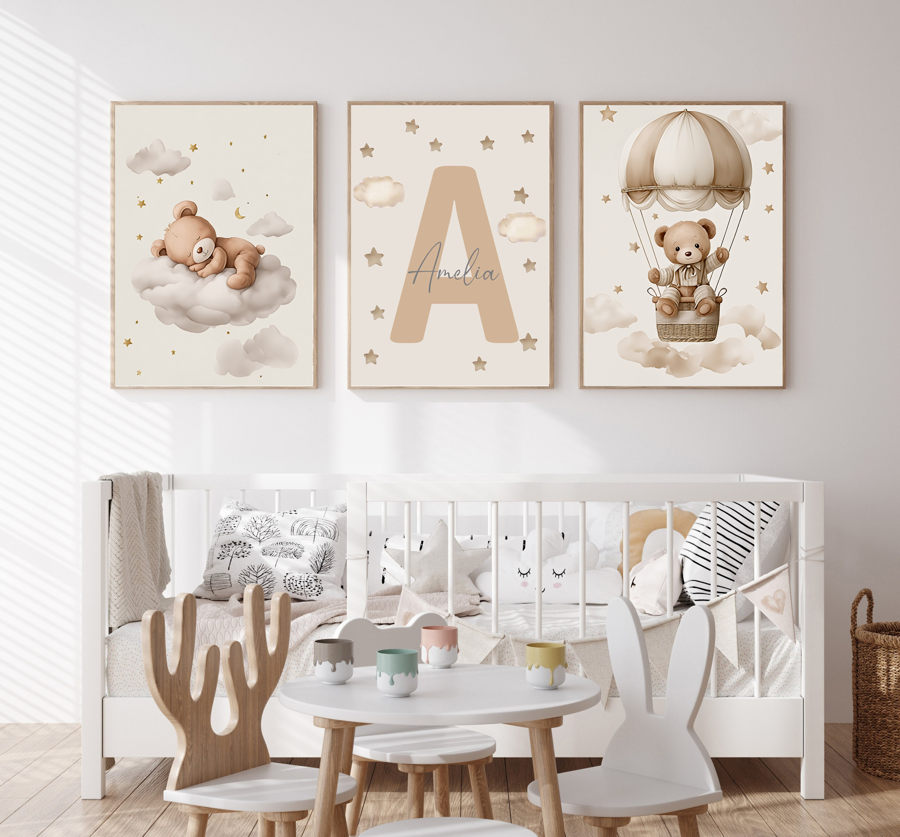 Home Decor Furniture - 3pcs/set Bohemian Teddy Bear Animal Custom