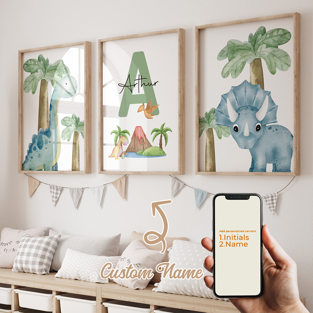 3pcs Personalized Custom Name  - Home Decor On Wall avaliação e preço