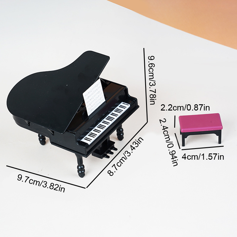 1:12 Dollhouse Miniature Piano - Home Decor Furniture avaliação e preço