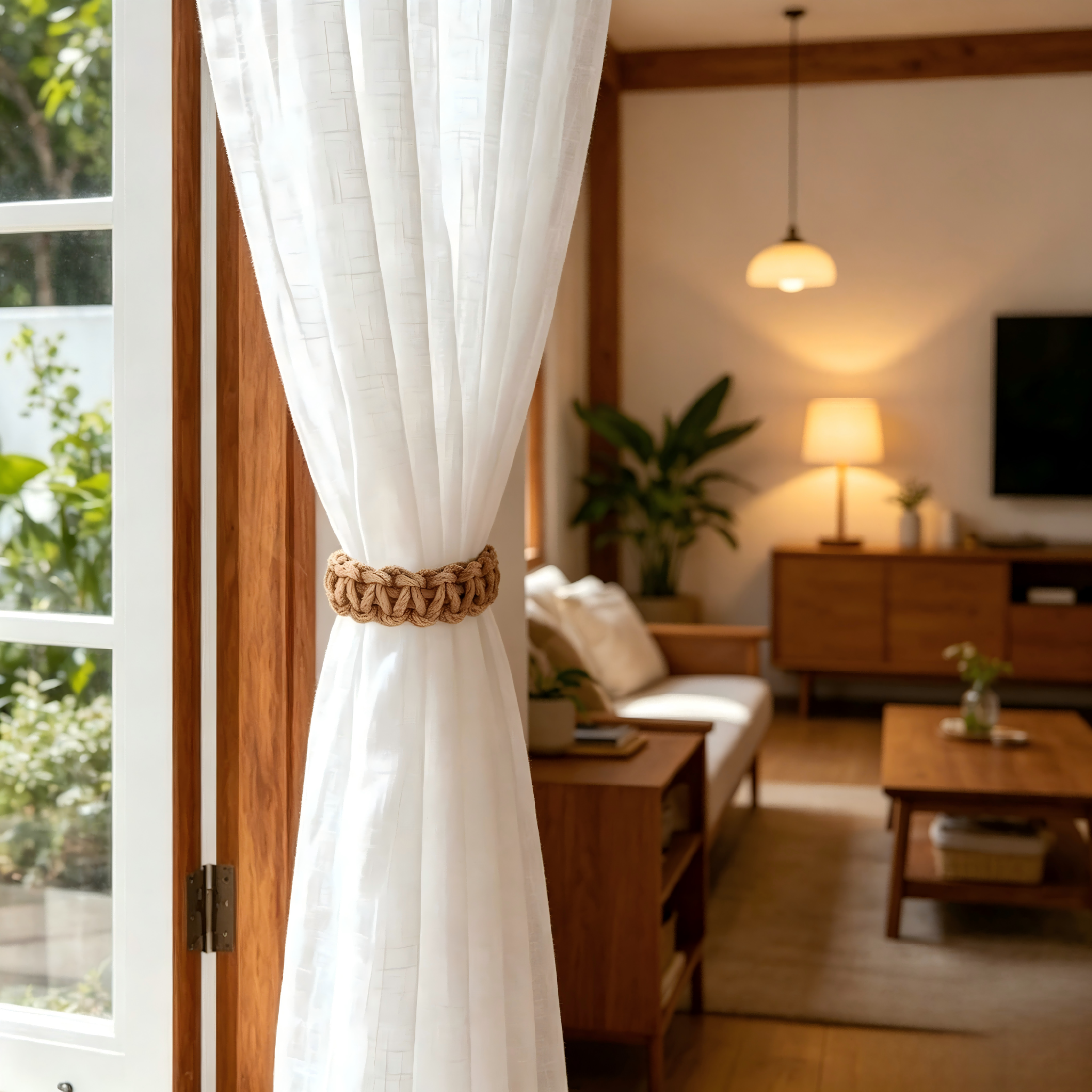 5Pcs Wabi Sabi Style Natural J - Home Decor Curtain avaliação e preço