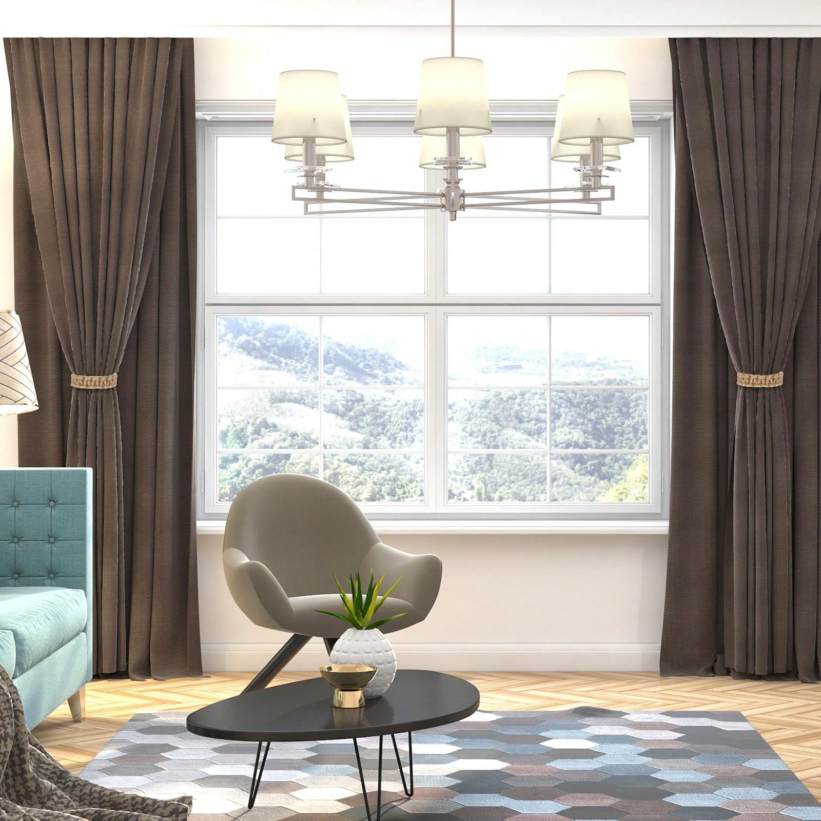 5Pcs Wabi Sabi Style Natural J - Home Decor Curtain avaliação e preço
