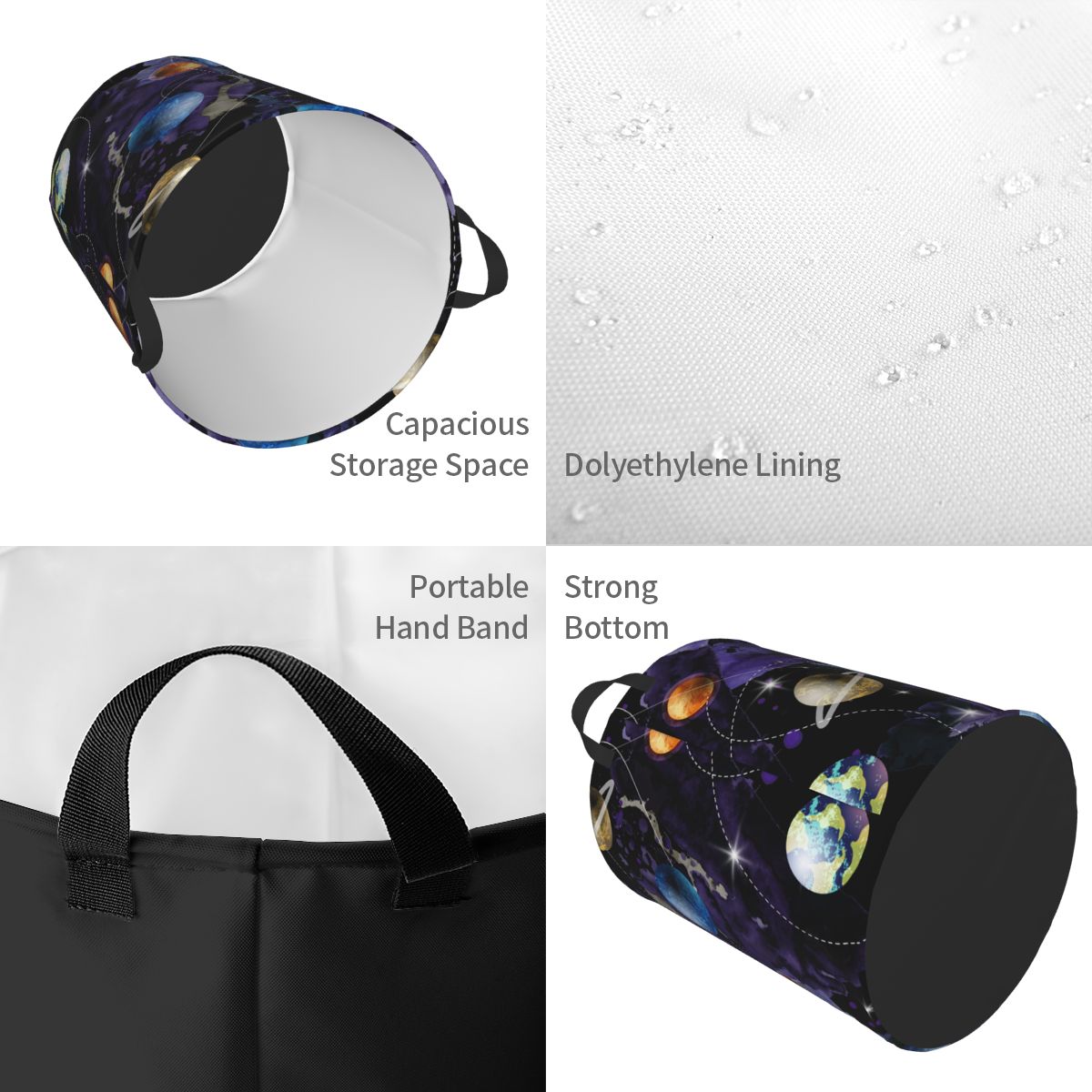 The Universe   Round Laundry H - Home Decor Hampers avaliação e preço