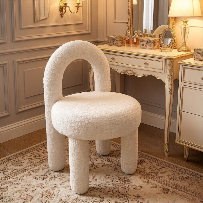 Cute Stylish Vanity Chair, Lux - Home Decor Furniture avaliação e preço