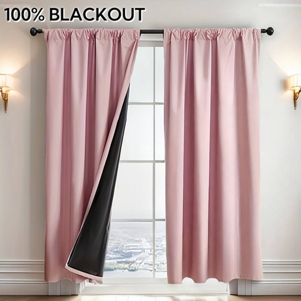 1pc 100% Blackout Curtain with - Home Decor Curtain avaliação e preço