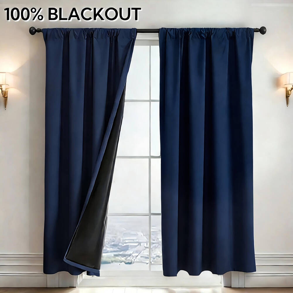 1pc 100% Blackout Curtain with - Home Decor Curtain avaliação e preço