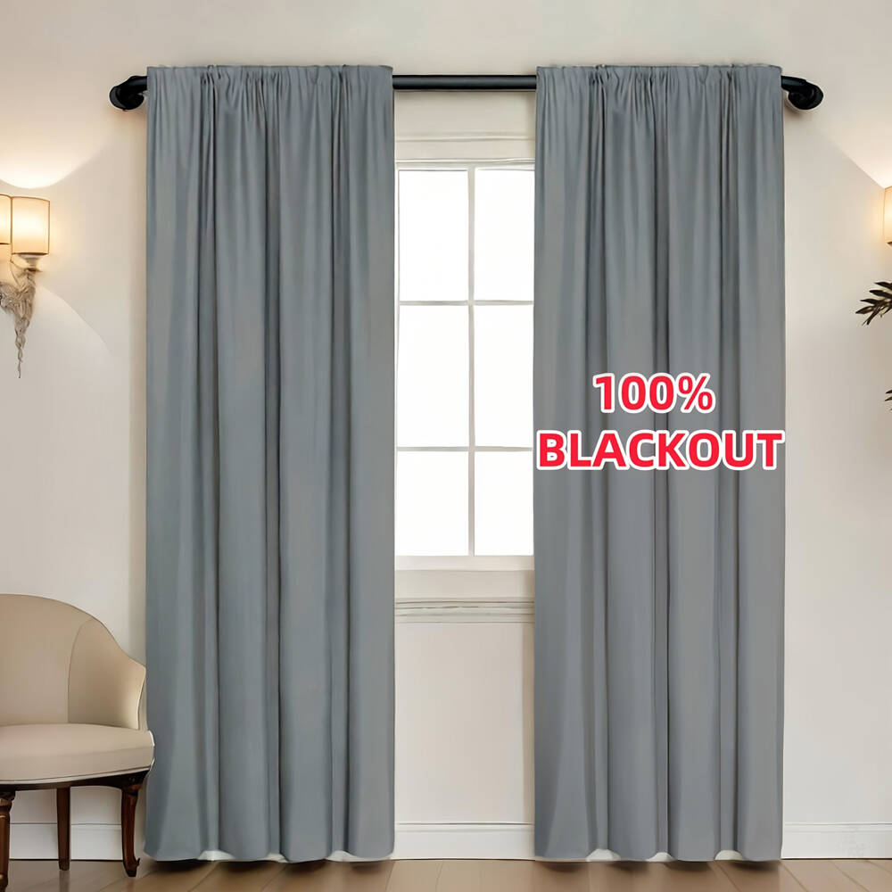 1pc 100% Blackout Curtain with - Home Decor Curtain avaliação e preço