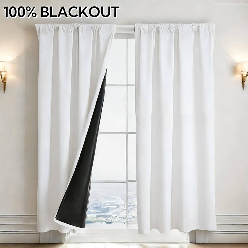 1pc 100% Blackout Curtain with - Home Decor Curtain avaliação e preço