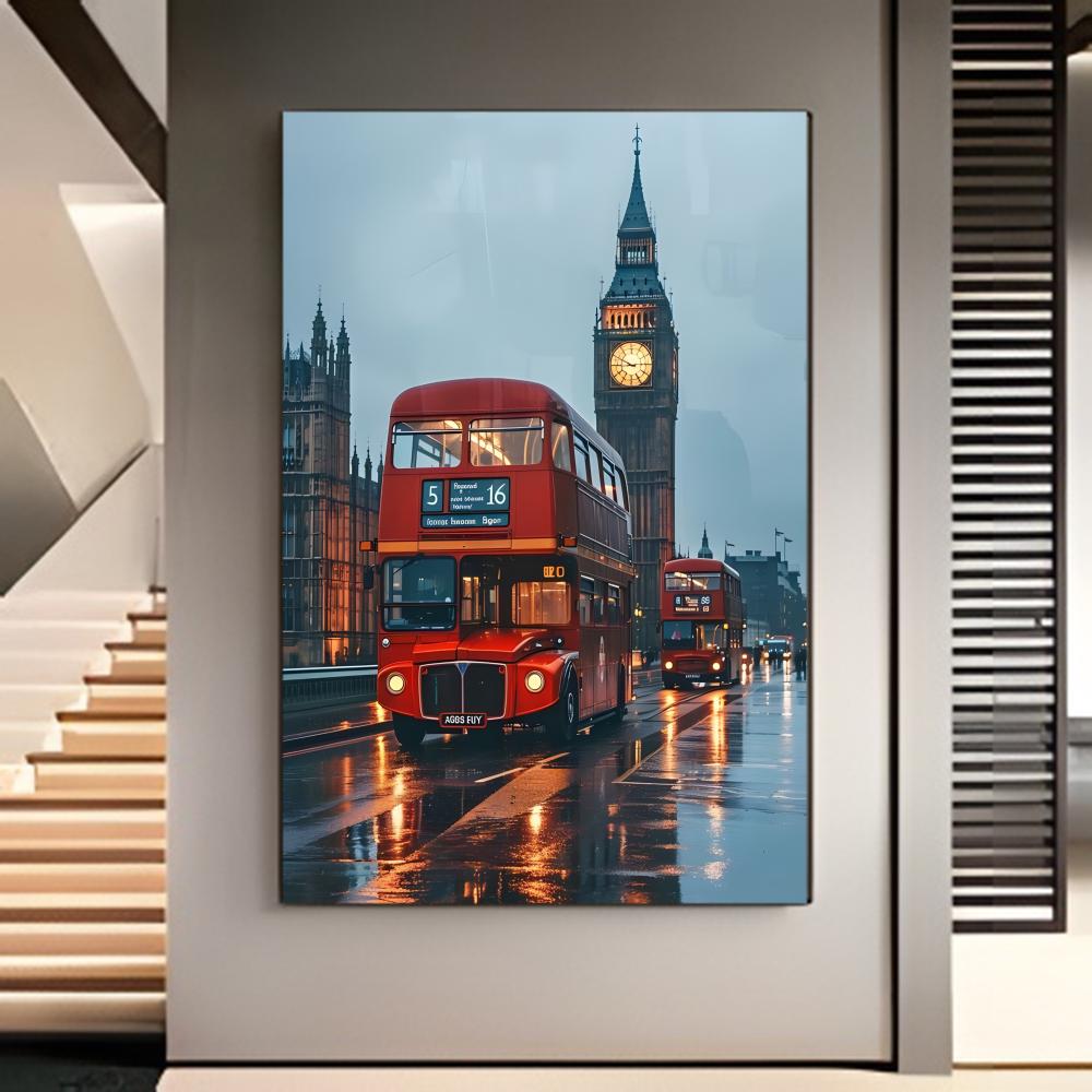 Travel Scene London Red Bus Bi - Home Decor London avaliação e preço