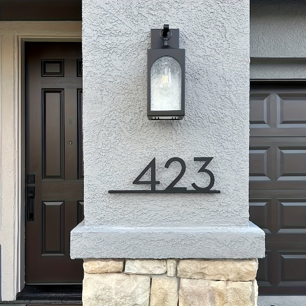Custom Metal House Number Sign - Home Decor Nearby avaliação e preço