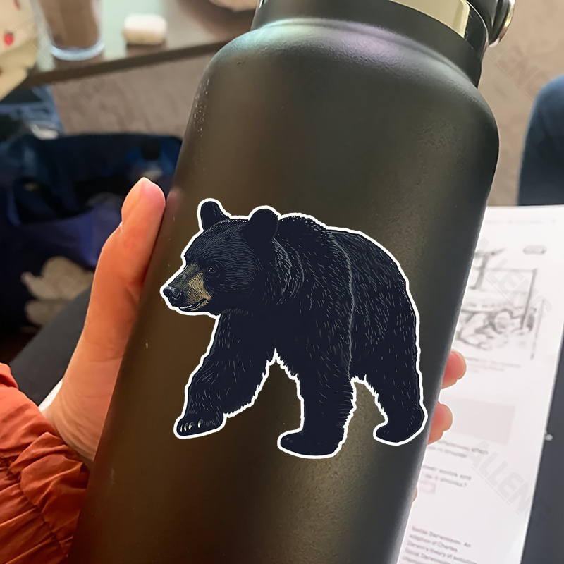 Black Bear Vector Illustration - Home Decor Vector avaliação e preço