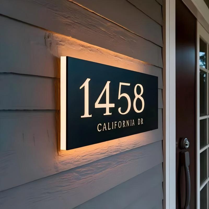 Custom Carved LED Acrylic Door - Home Decor Nearby avaliação e preço