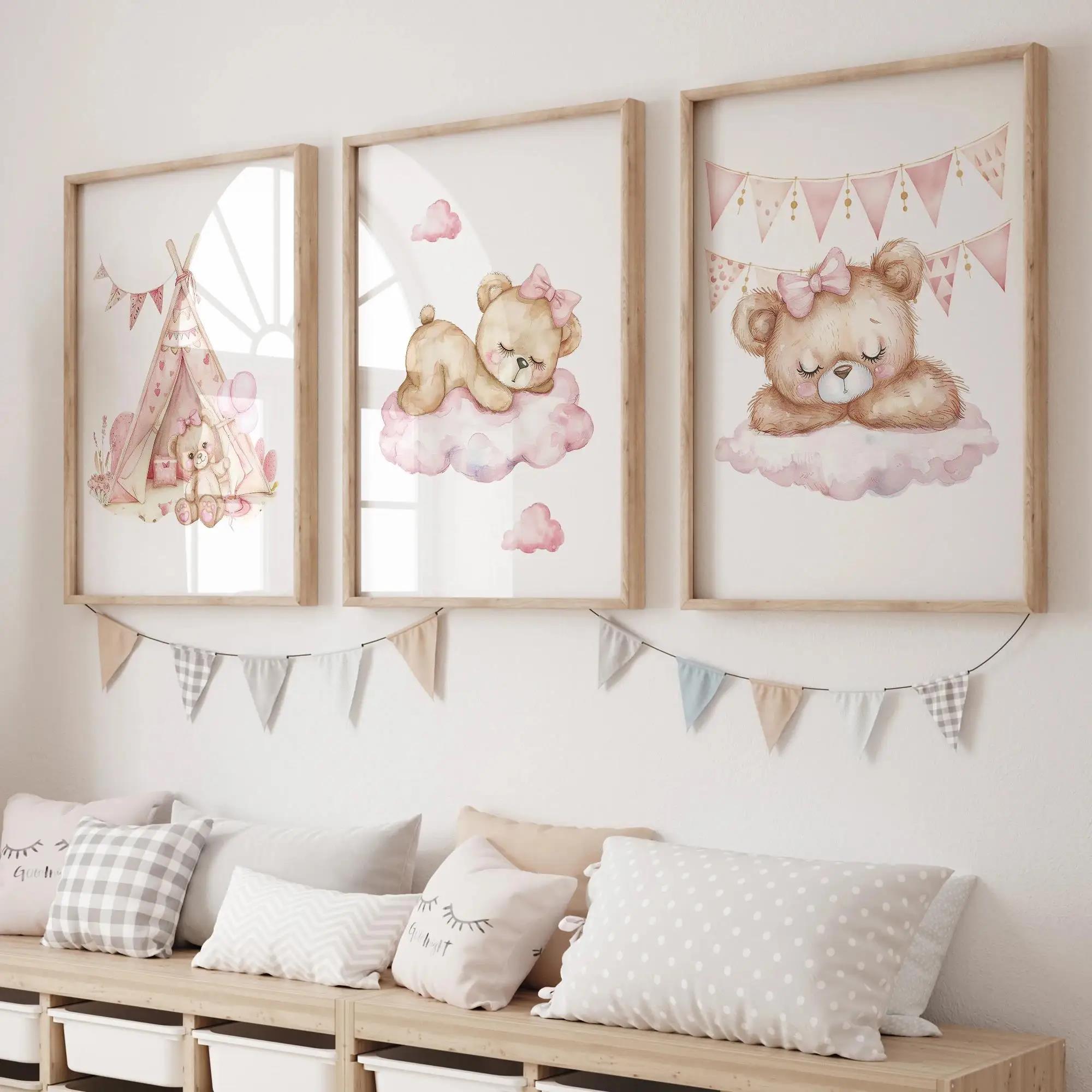 Pink Dream Bear Carousel Tent  - Home Decor On Wall avaliação e preço