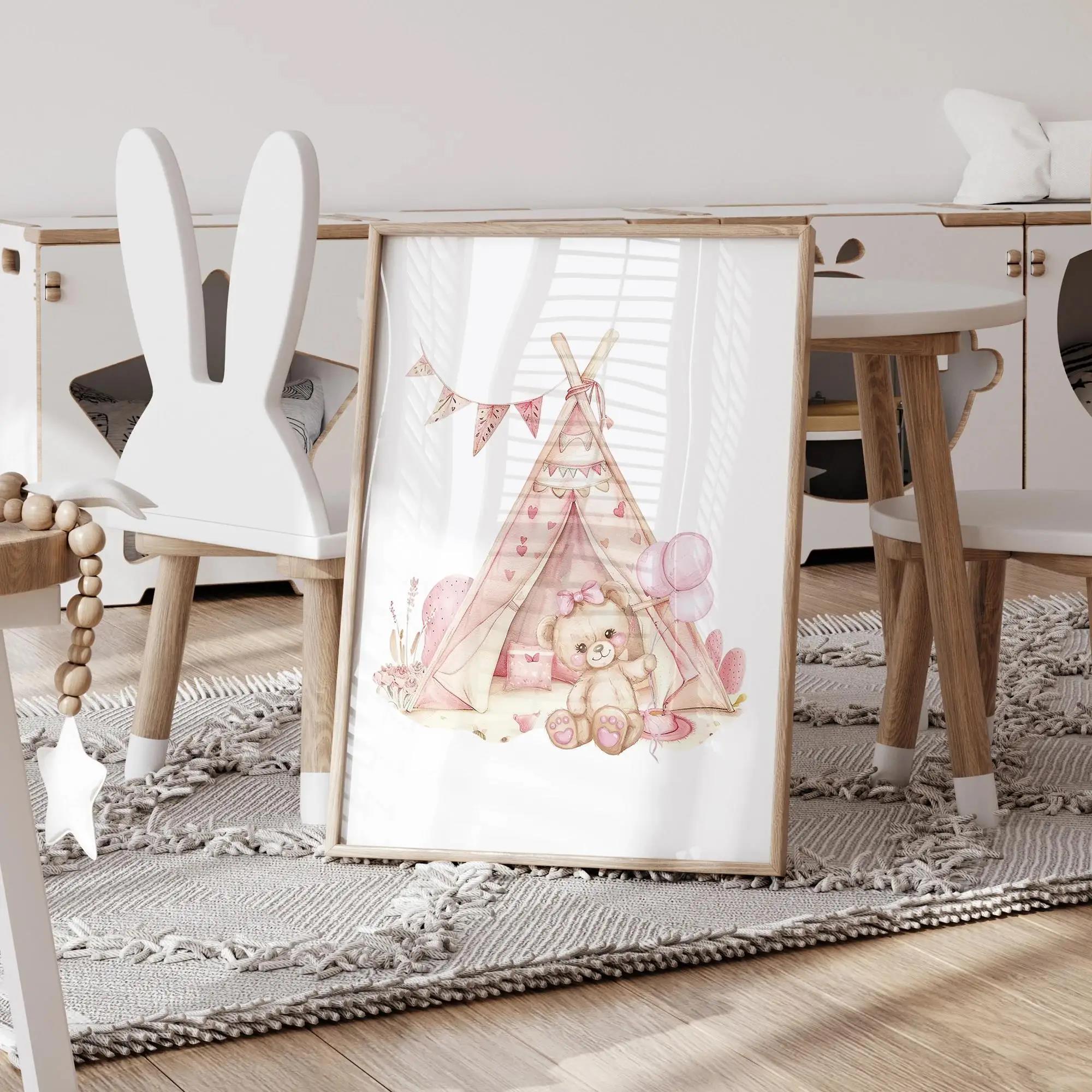 Pink Dream Bear Carousel Tent  - Home Decor On Wall avaliação e preço