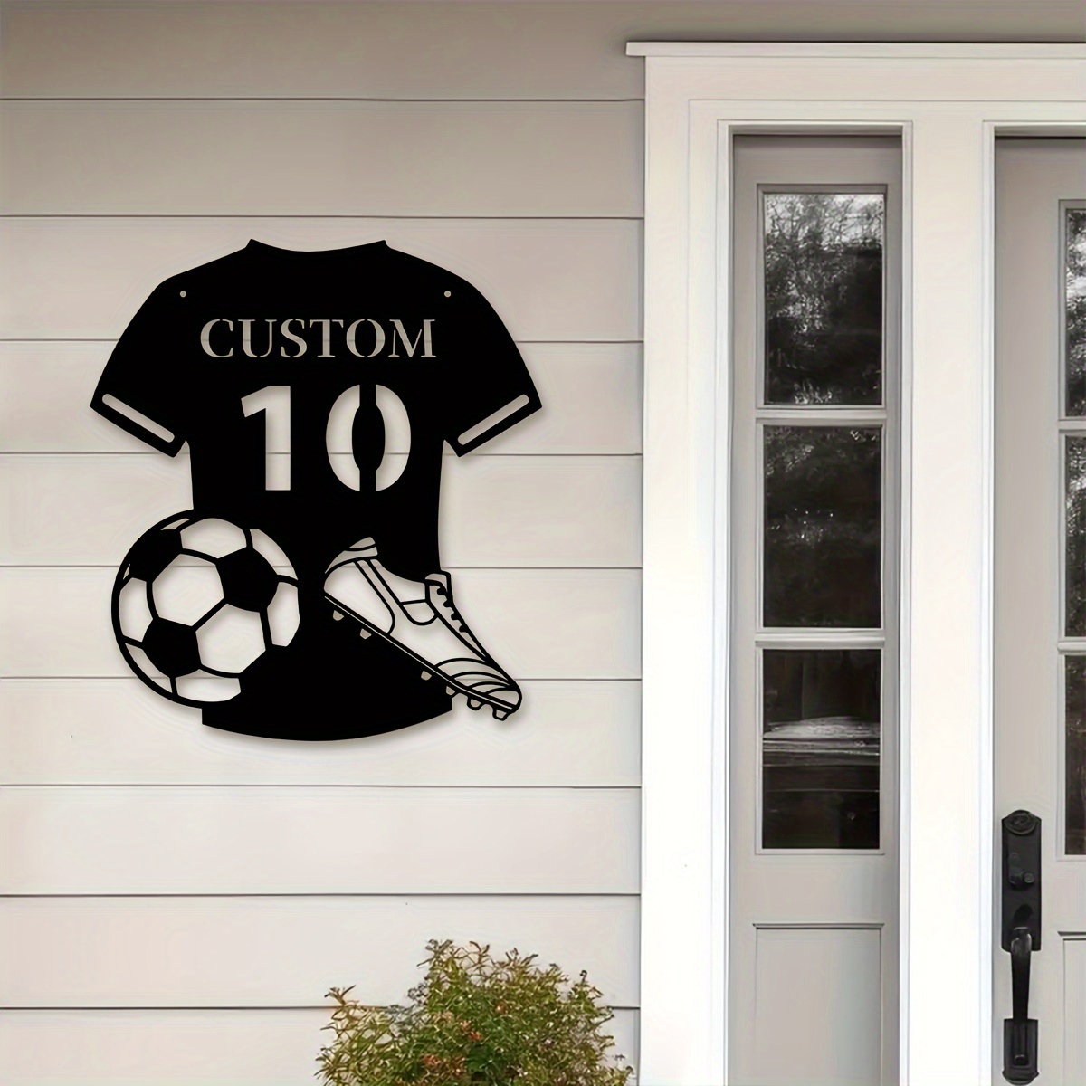 Custom Metal Soccer Jersey Sig - Home Decor On Wall avaliação e preço