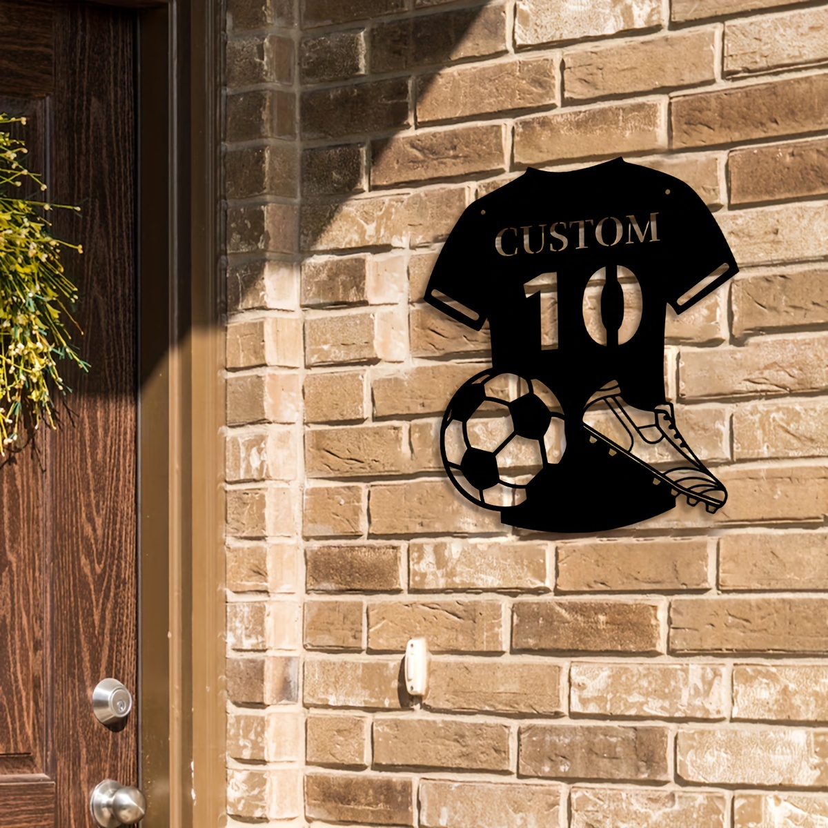 Custom Metal Soccer Jersey Sig - Home Decor On Wall avaliação e preço
