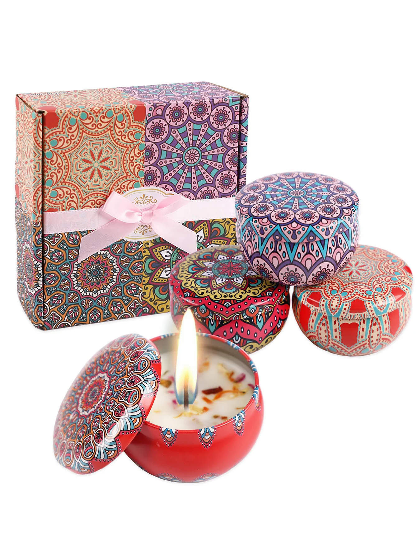 4pcs/set, Scented Candles Gift - Scented Candle Set avaliação e preço