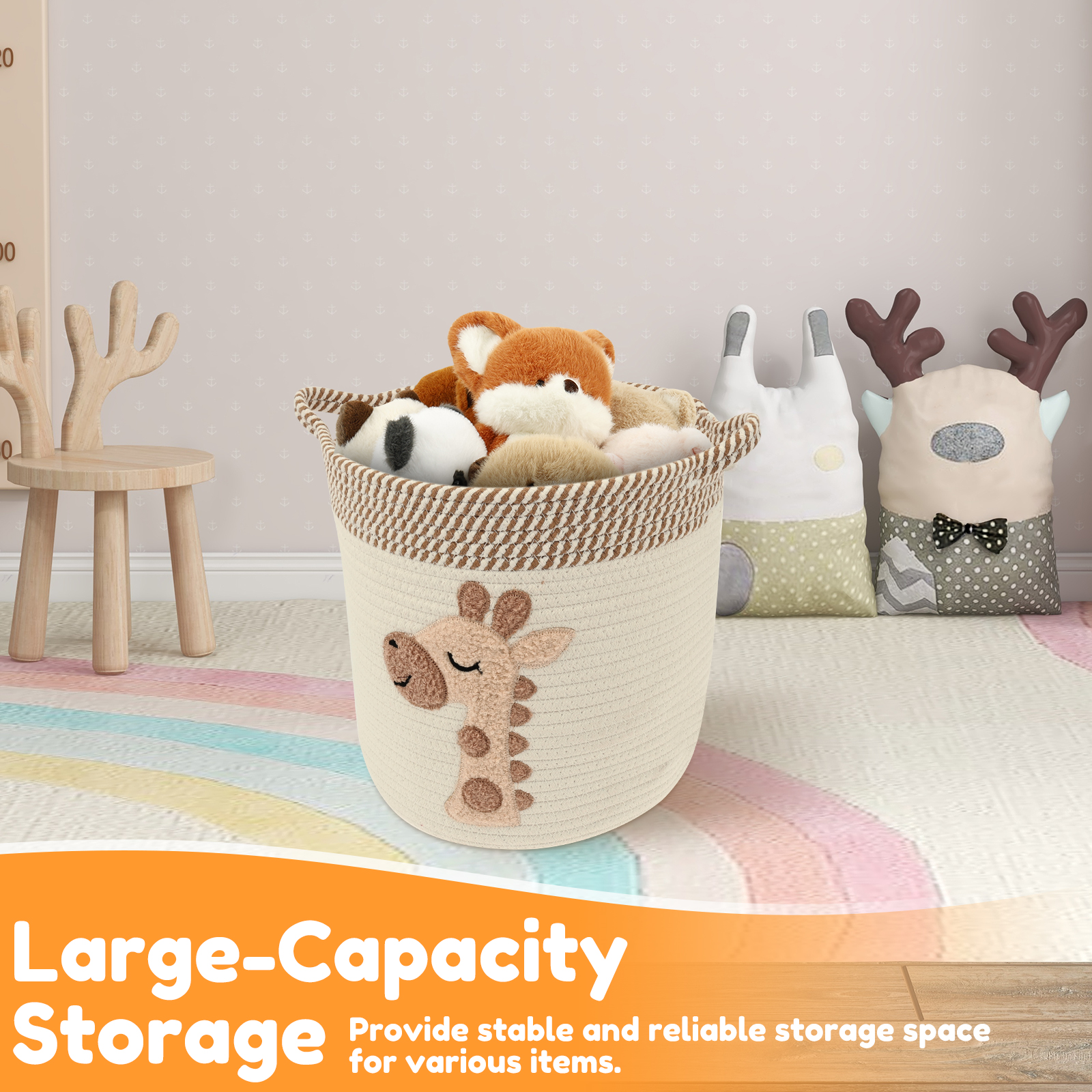 Cotton Rope Storage Basket Lar - Home Decor Hampers avaliação e preço