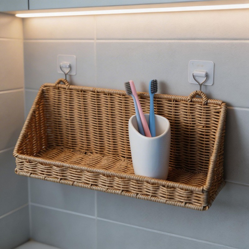 Woven Rattan Hanging Storage B - Home Decor Hampers avaliação e preço
