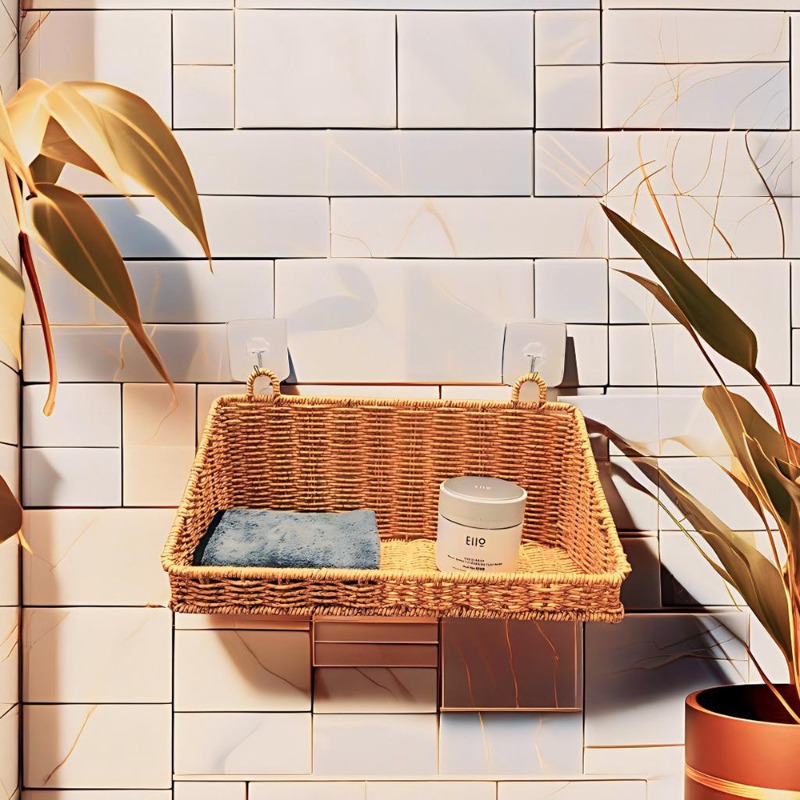 Woven Rattan Hanging Storage B - Home Decor Hampers avaliação e preço