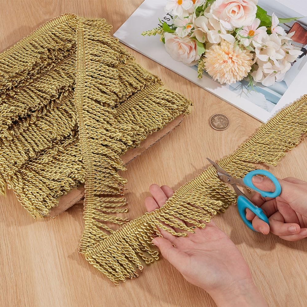 12 Yardsx2.2Inch Fringe Trim C - Home Decor Curtain avaliação e preço