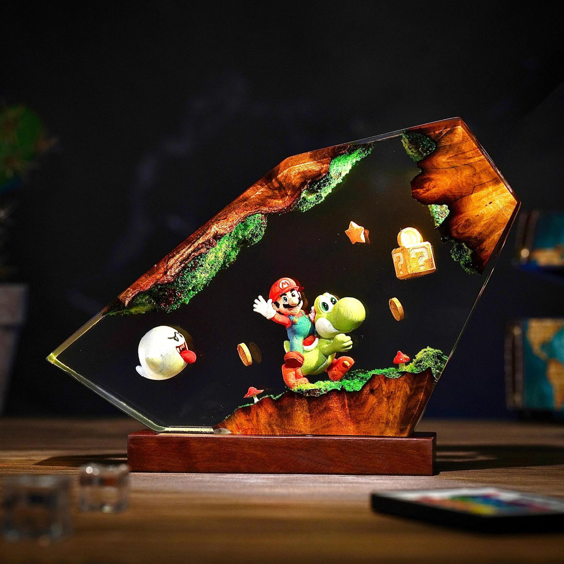 Table Resin Lamp Cartoon Anime - Home Decor Furniture avaliação e preço