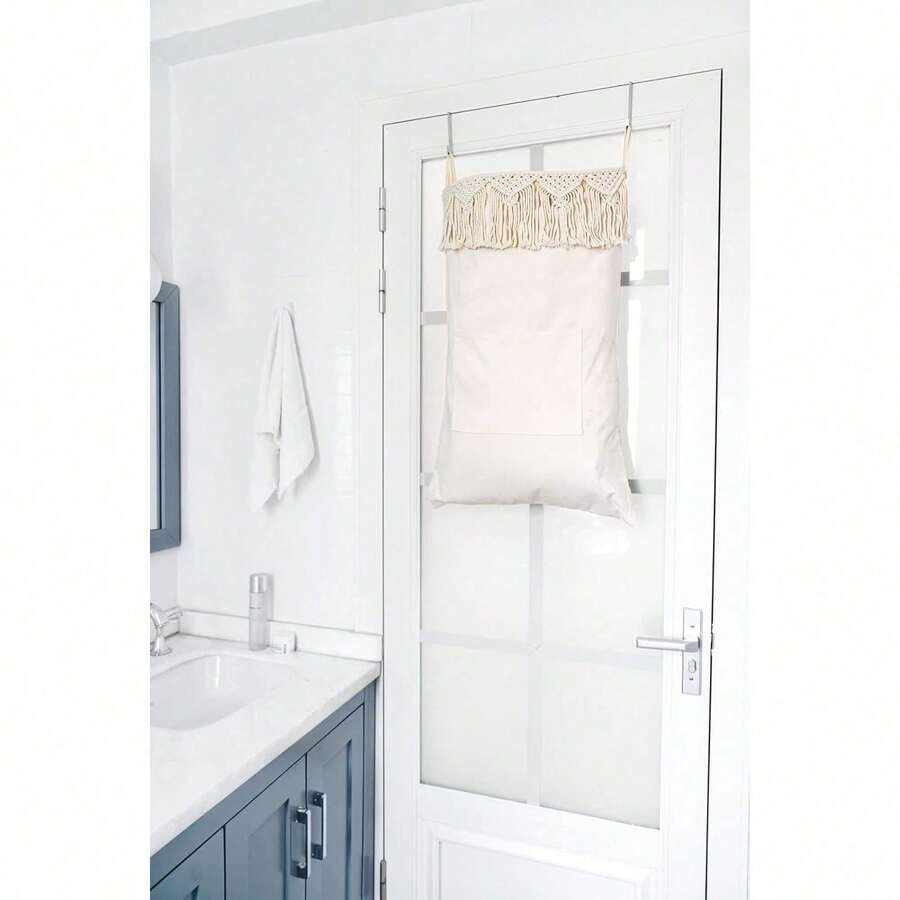 Macrame Hanging Laundry Hamper - Home Decor Hampers avaliação e preço