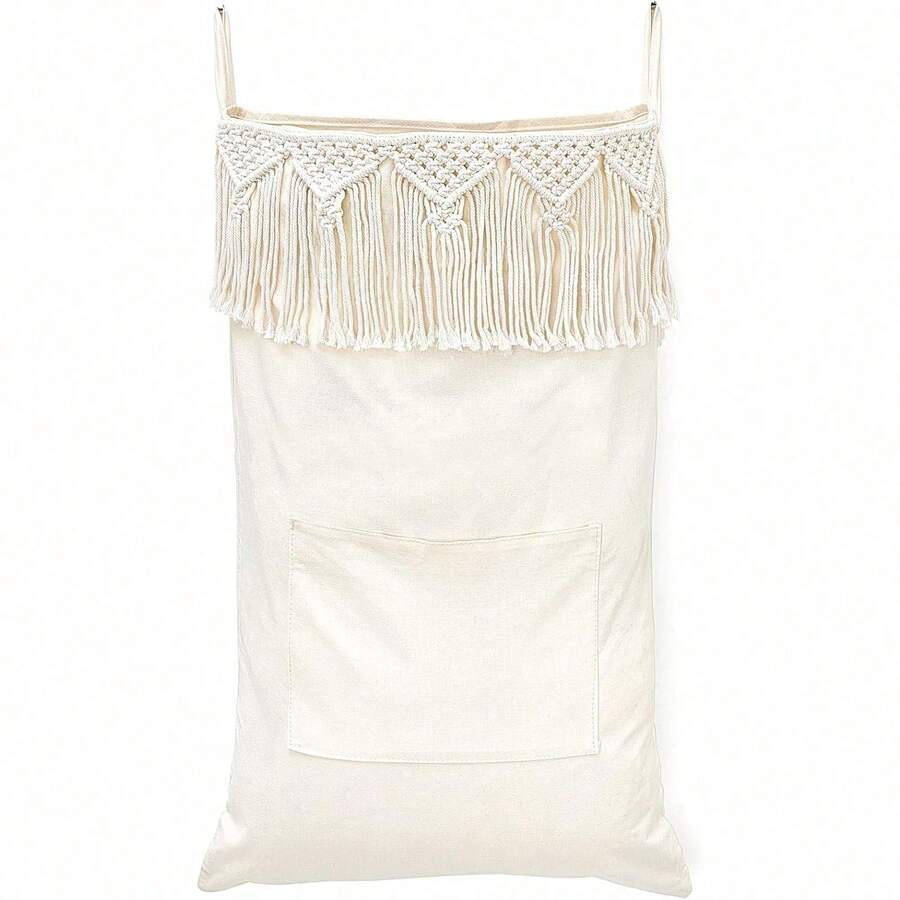 Macrame Hanging Laundry Hamper - Home Decor Hampers avaliação e preço