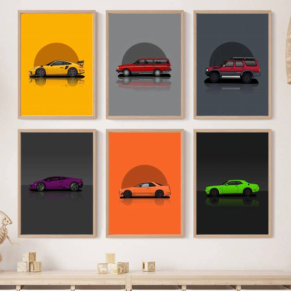 Cool Sport SUV Car Paper Poste - Home Decor Vector avaliação e preço
