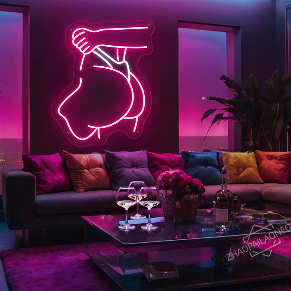 Sexy Lady Body Pink LED Neon L - Home Decor Nearby avaliação e preço