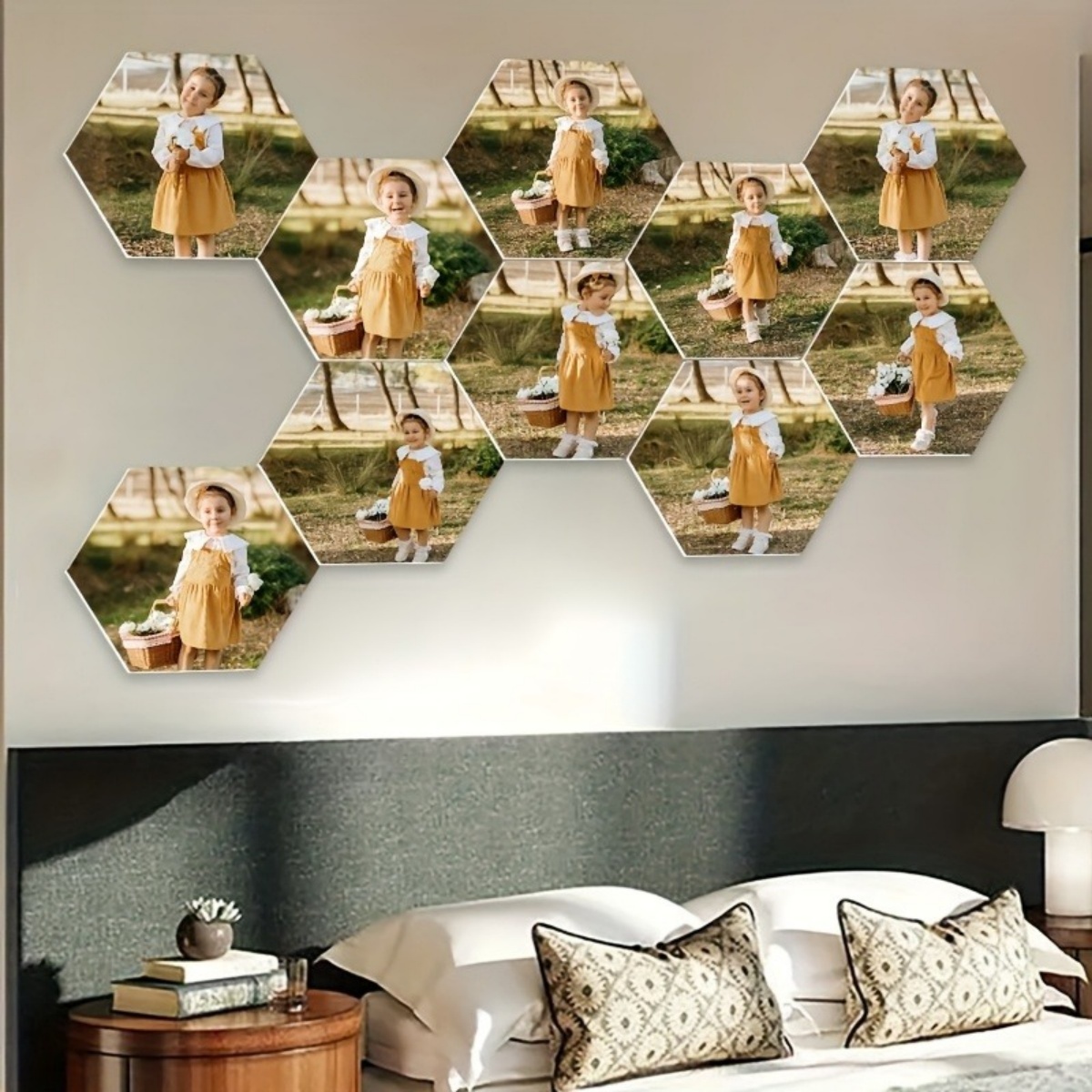 Custom Wall Decor — Modern Hex - Home Decor Xmas avaliação e preço