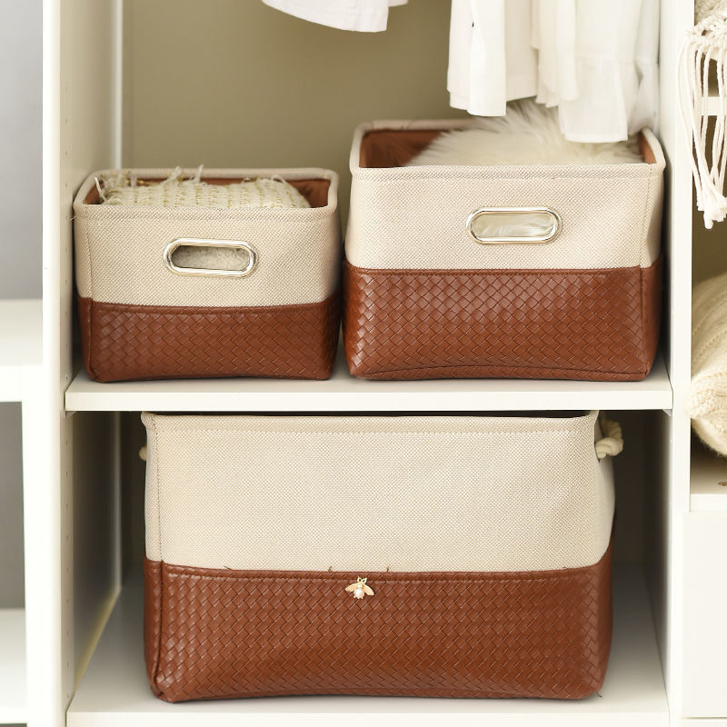 Foldable Storage Basket Organi - Home Decor Hampers avaliação e preço
