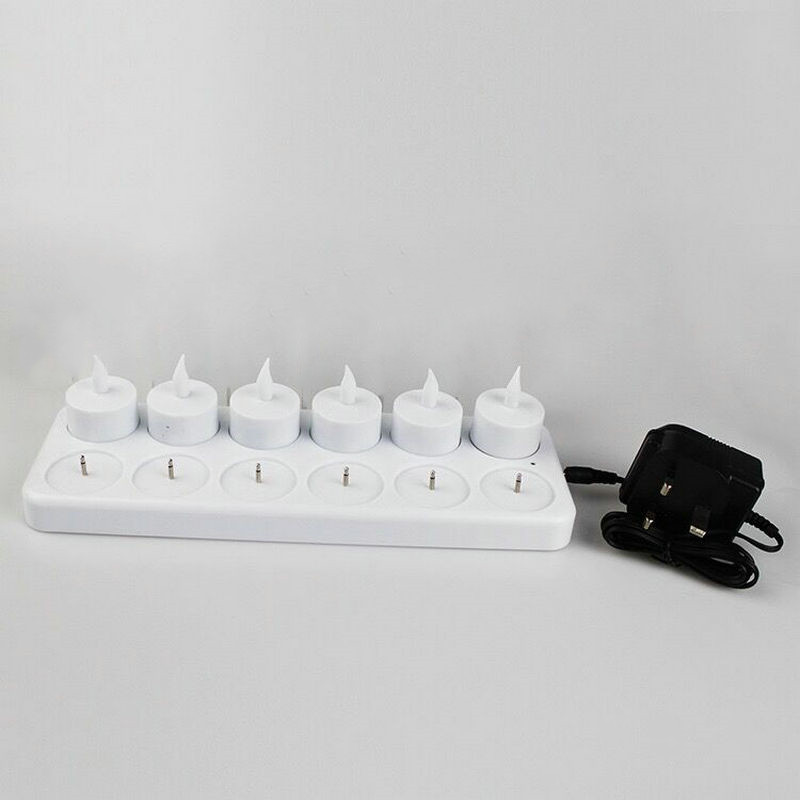 Set of 12 Rechargeable led can - Home Decor Xmas avaliação e preço