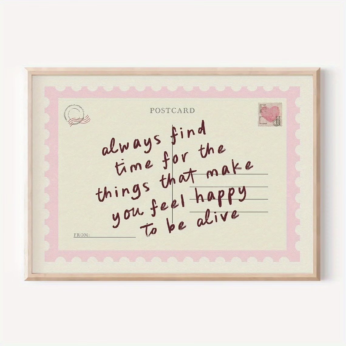 Retro Postcards That Encourage - Home Decor On Wall avaliação e preço
