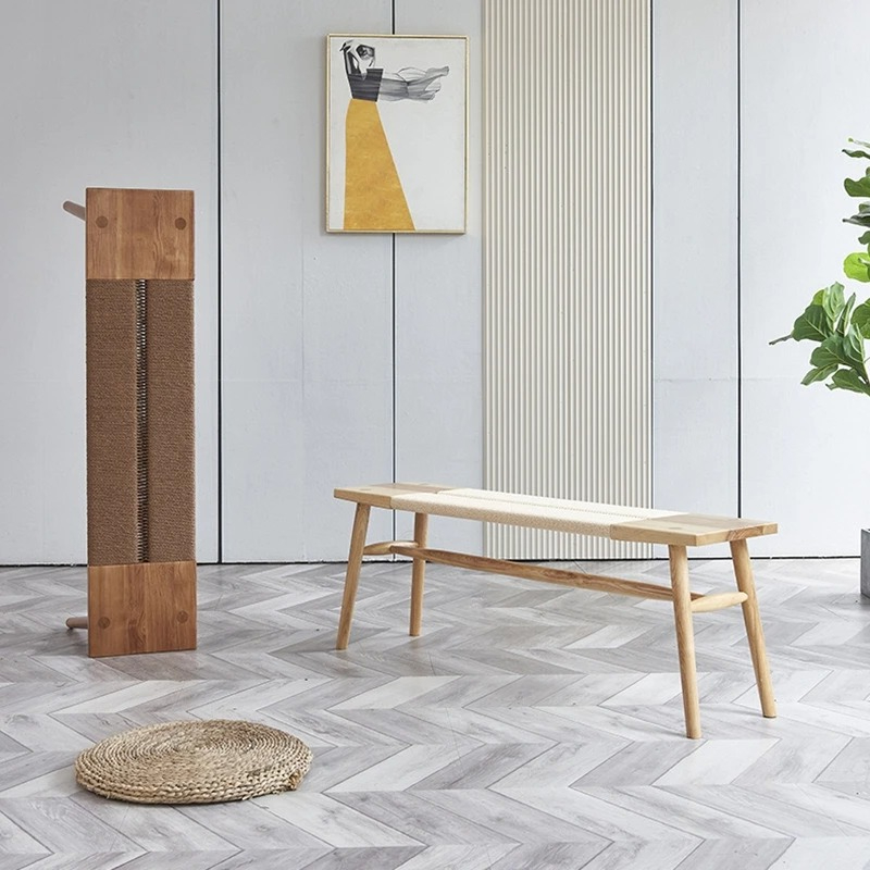 Wooden Modern Foot Stool Space - Home Decor Furniture avaliação e preço