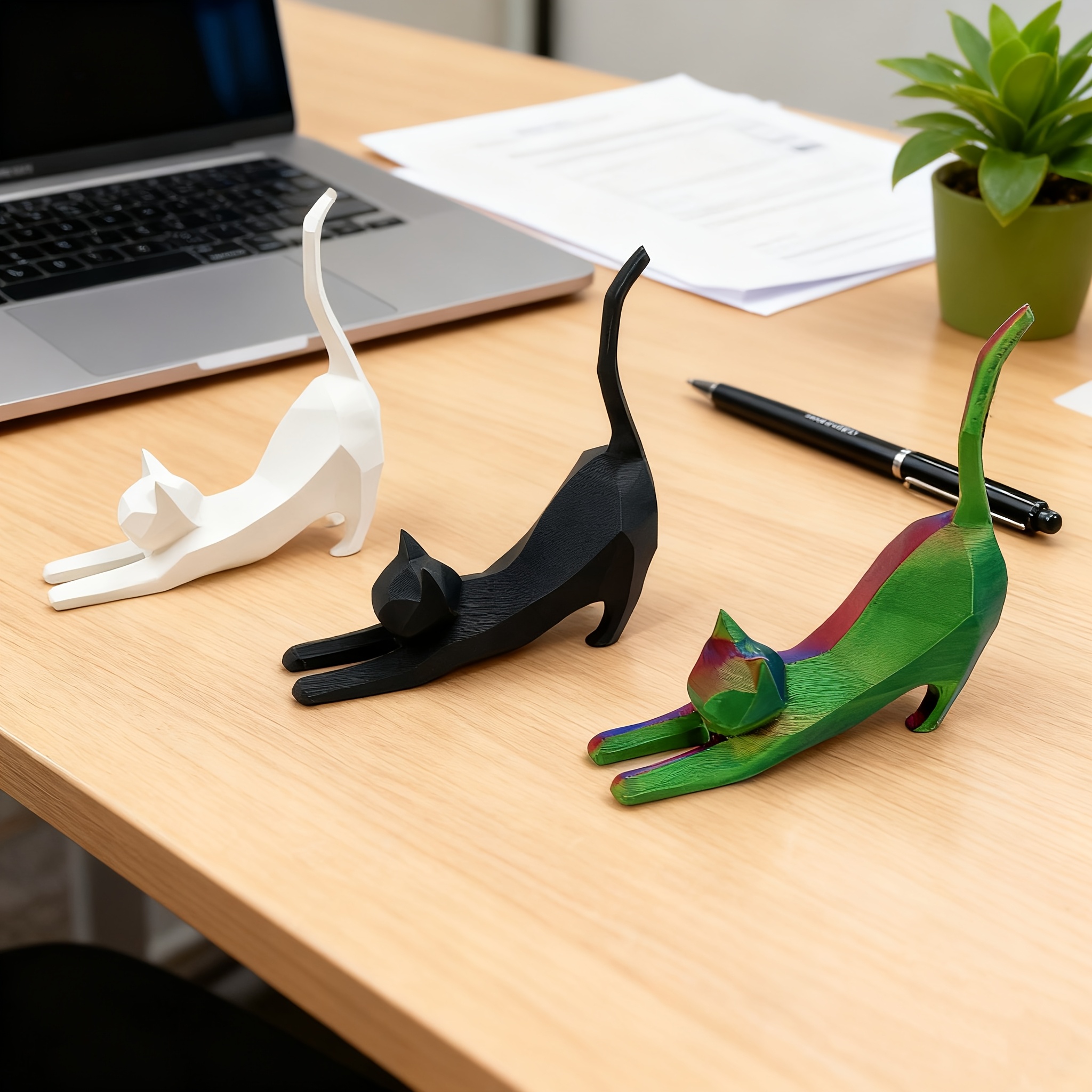 3D printed cat model ornament, - Home Decor Minimalist Style avaliação e preço