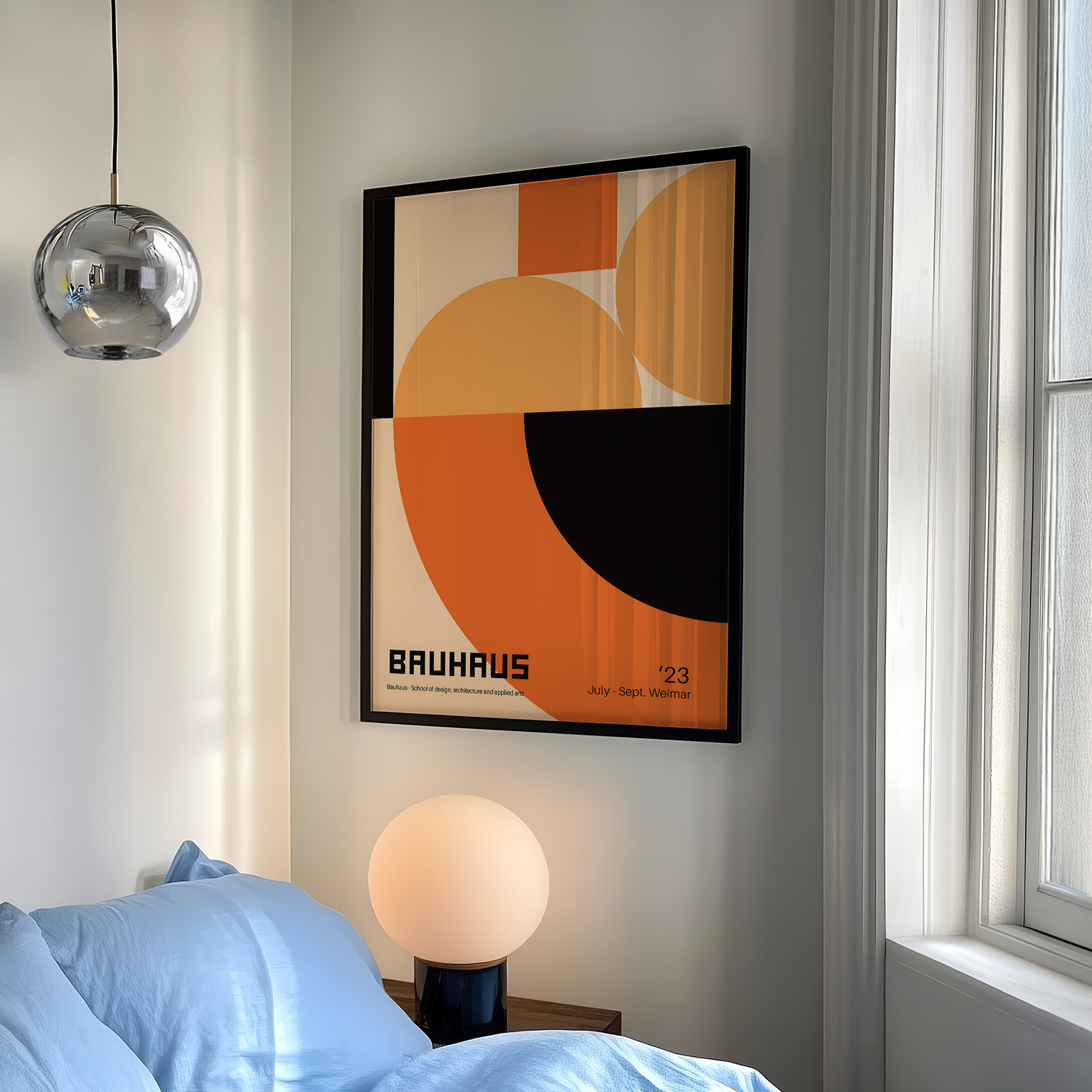 Modern Geometry Bauhaus School - Home Decor On Wall avaliação e preço
