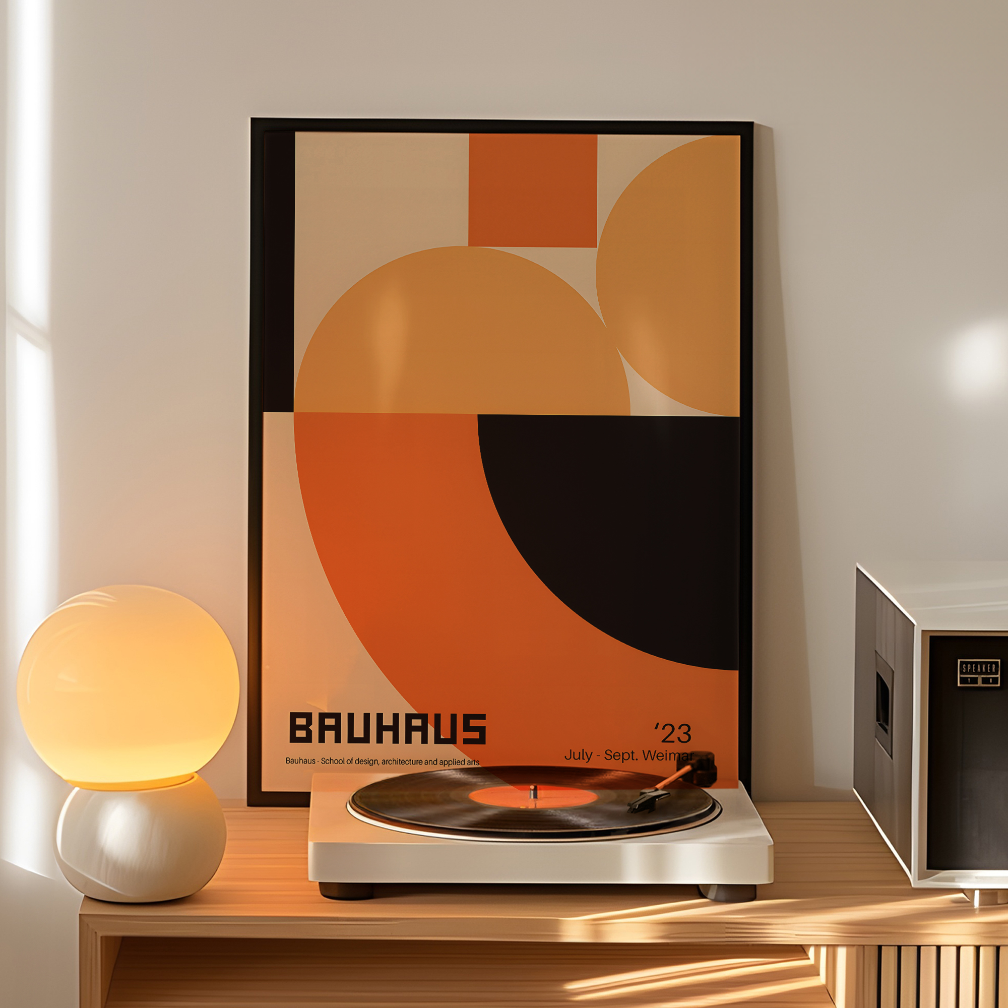 Modern Geometry Bauhaus School - Home Decor On Wall avaliação e preço