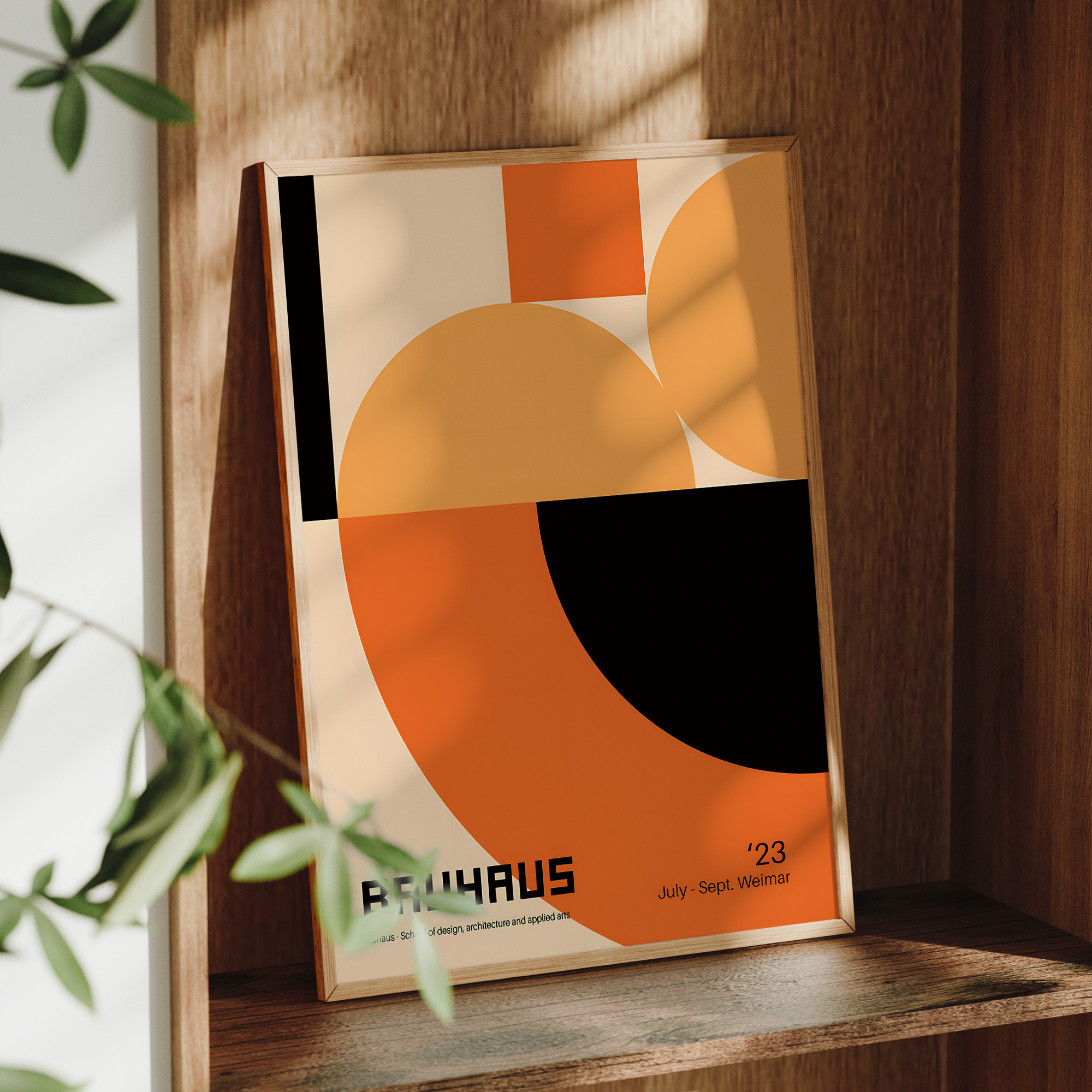 Modern Geometry Bauhaus School - Home Decor On Wall avaliação e preço