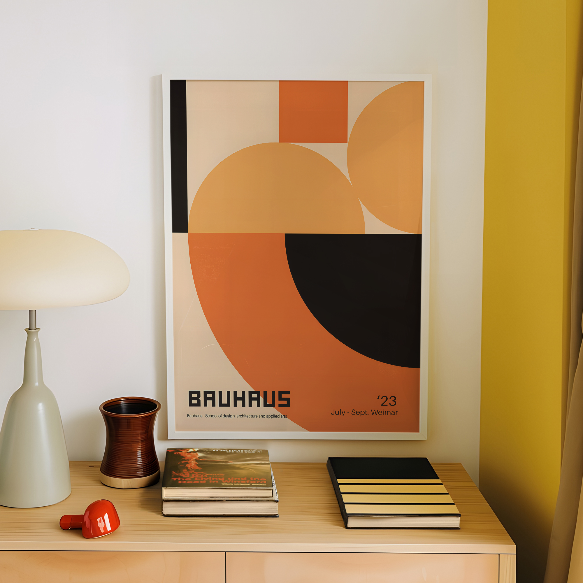 Modern Geometry Bauhaus School - Home Decor On Wall avaliação e preço