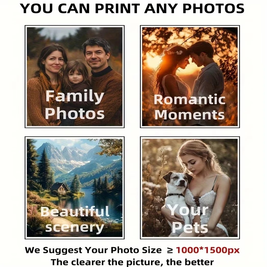 Personalized Photo Canvas, Cus - Home Decor Xmas avaliação e preço
