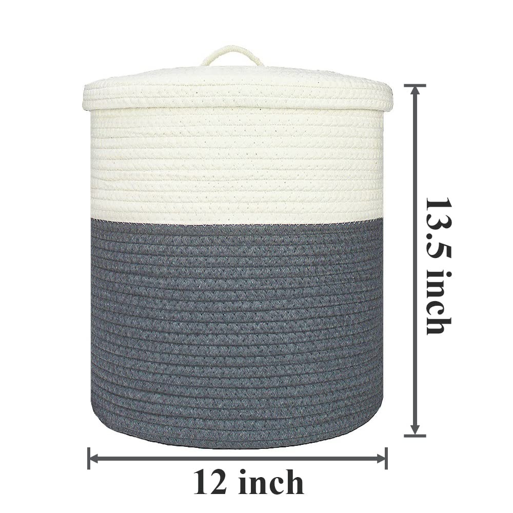 Cotton Rope Storage Basket wit - Home Decor Hampers avaliação e preço