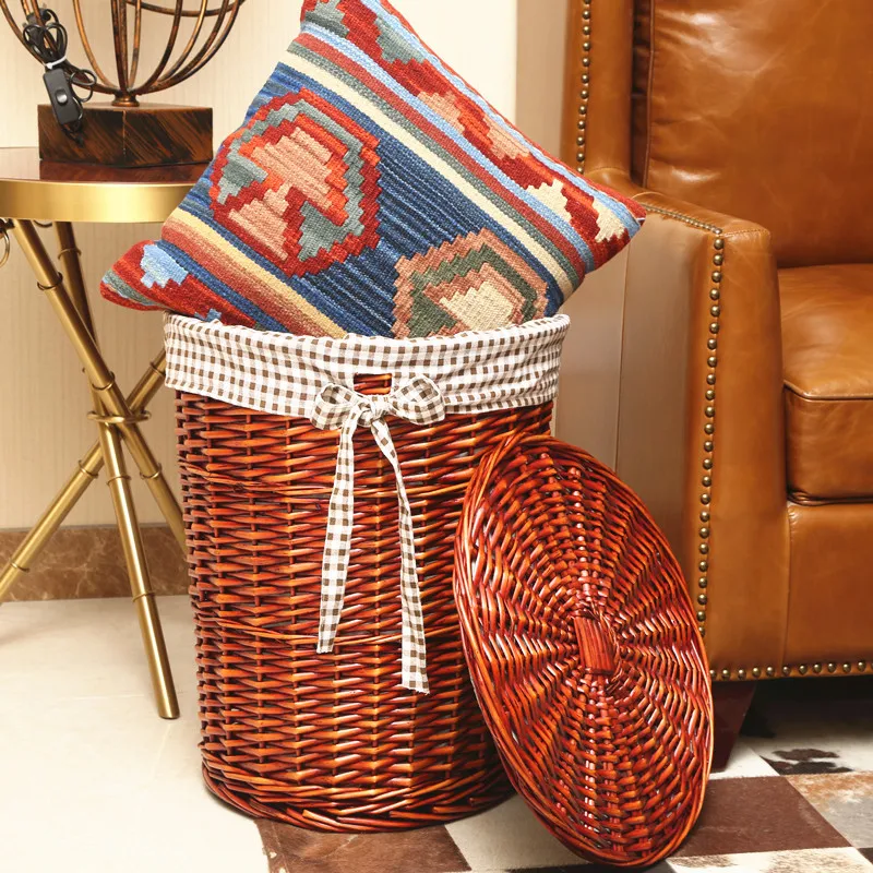 Rattan Hamper Stylish Laundry  - Home Decor Hampers avaliação e preço