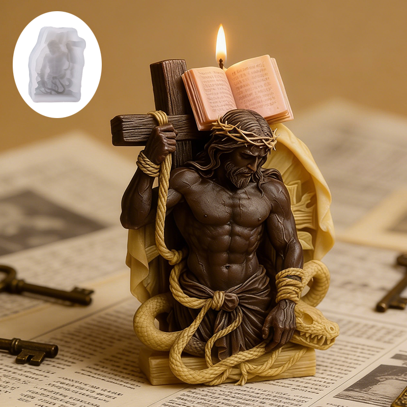 Jesus Cross Candle Mold, easy  - Scented Candle Set avaliação e preço