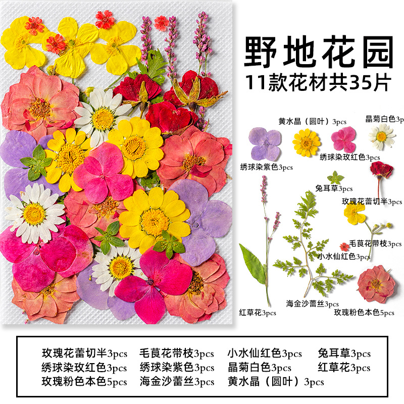 35Pcs10 Set of Dried Flowers a - Scented Candle Set avaliação e preço