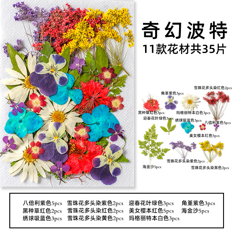 35Pcs10 Set of Dried Flowers a - Scented Candle Set avaliação e preço