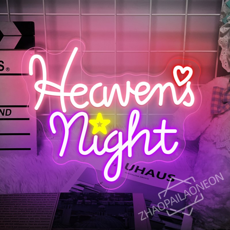 Heavens Night Neon Signs Game  - Home Decor Nearby avaliação e preço
